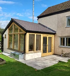 Conversion/extension of existing conservatory to oak framed sun room, photo 2