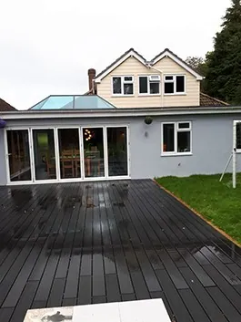 Formation of rear dormer window and single storey rear extension, incorporating lantern roof light, photo 3
