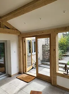 Conversion/extension of existing conservatory to oak framed sun room, photo 3